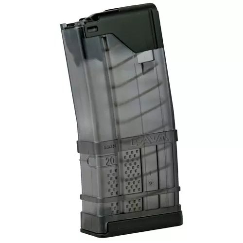 Lancer 999000232002 L5AWMSmoke Detachable 20rd 223 Rem/300 Blackout/5.56x45mm NATO for AR-15