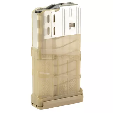 Lancer L7AWM GEN 2 .308/6.5 Creedmoor 20 Rd Magazine Translucent Dark Earth - L7-G2-20-TDE