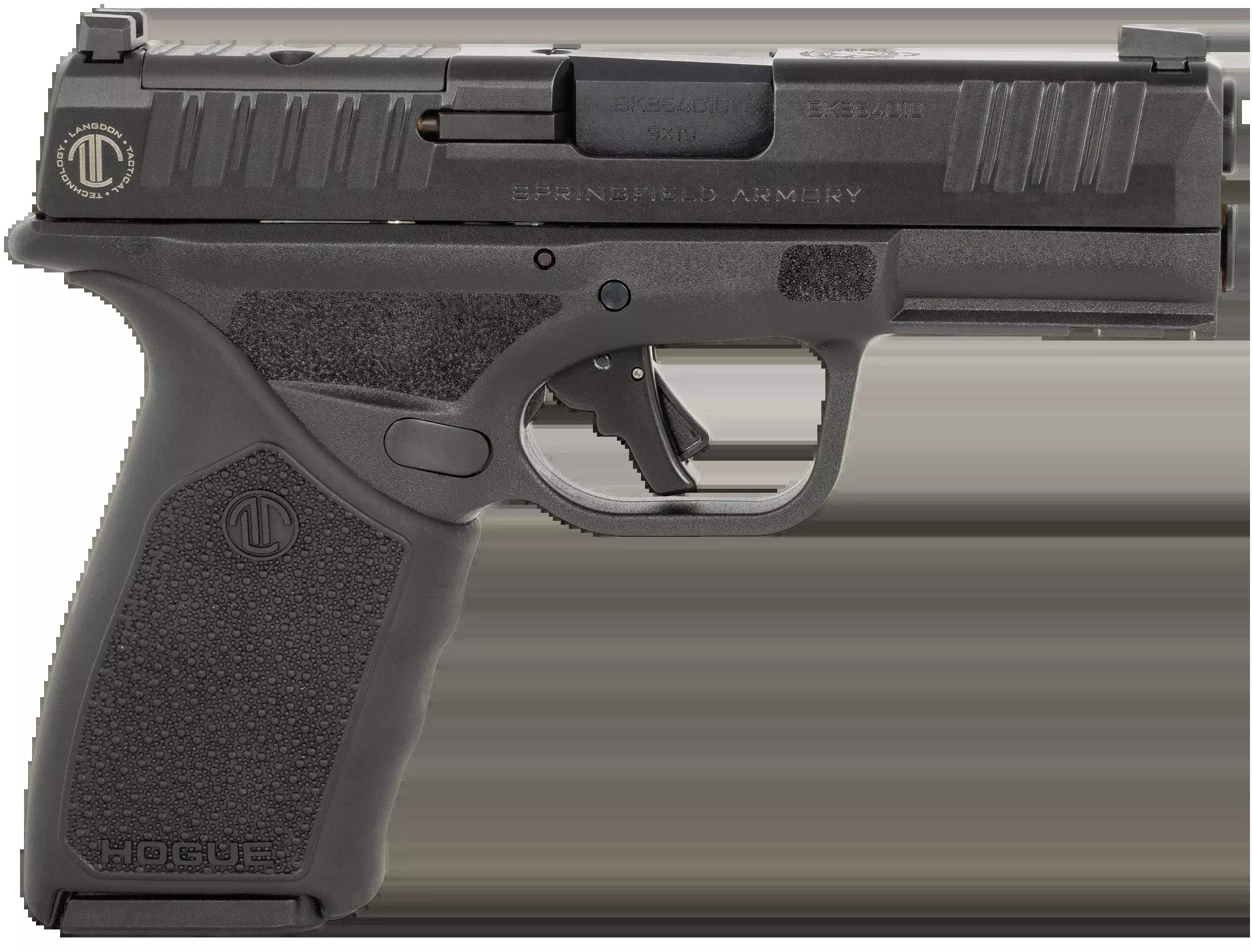 Langdon Tactical Tech Hellcat Pro OSP 9mm Luger 3.70" 15+1 DAO Semi-Auto Pistol - LTT Trigger Job - Black