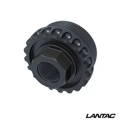 Lantac Adaptable Core Direct Thread HUB Adapter 1/2X28 Thread Pitch - Black