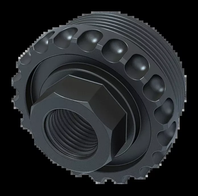 LANTAC USA ADC DT 5/8x24 HUB Suppressor Adapter - QPQ Black
