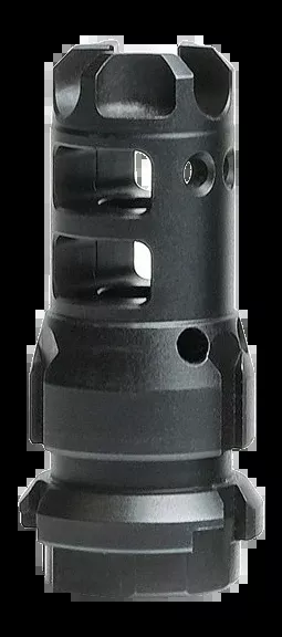 LANTAC USA Dragon Muzzle Brake 9mm 1/2x28 QPQ Black - Dead Air KEYMO/Wolfman Compatible