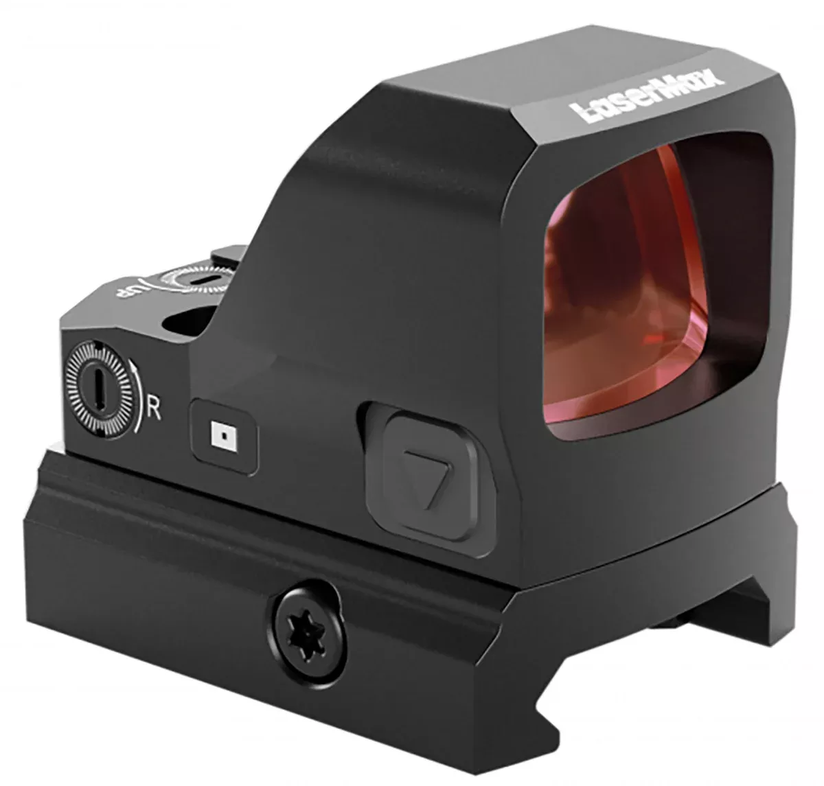 LaserMax LMMRDS Micro Red Dot SightMatte Black 1 x 0.83" x 0.65" 3 MOA Red Dot