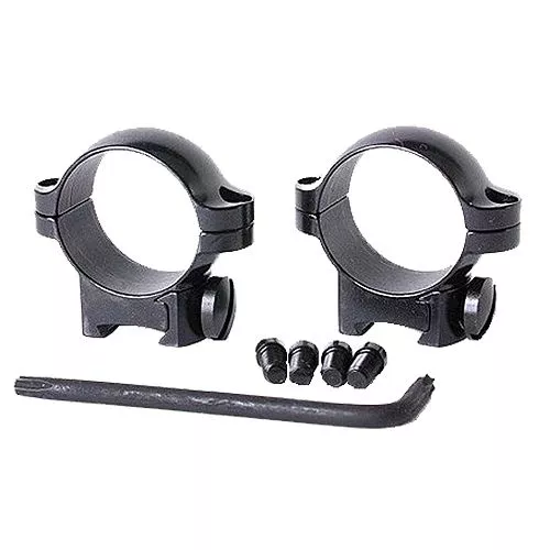 Leupold 54231 Ringmounts Rimfire Scope Ring Set Dovetail .22 Rimfire Medium 1" Black Gloss Steel