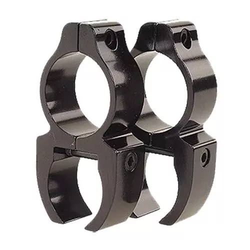 Leupold 57327 Rifleman Rimfire Scope Ring Set Weaver Medium See-Thru 1" Black Gloss Aluminum