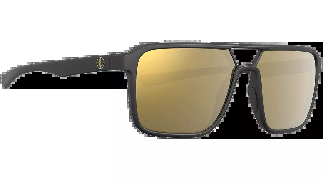 Leupold Bridger Performance Wear Polarized Bronze Mirror Sunglasses - Matte Black