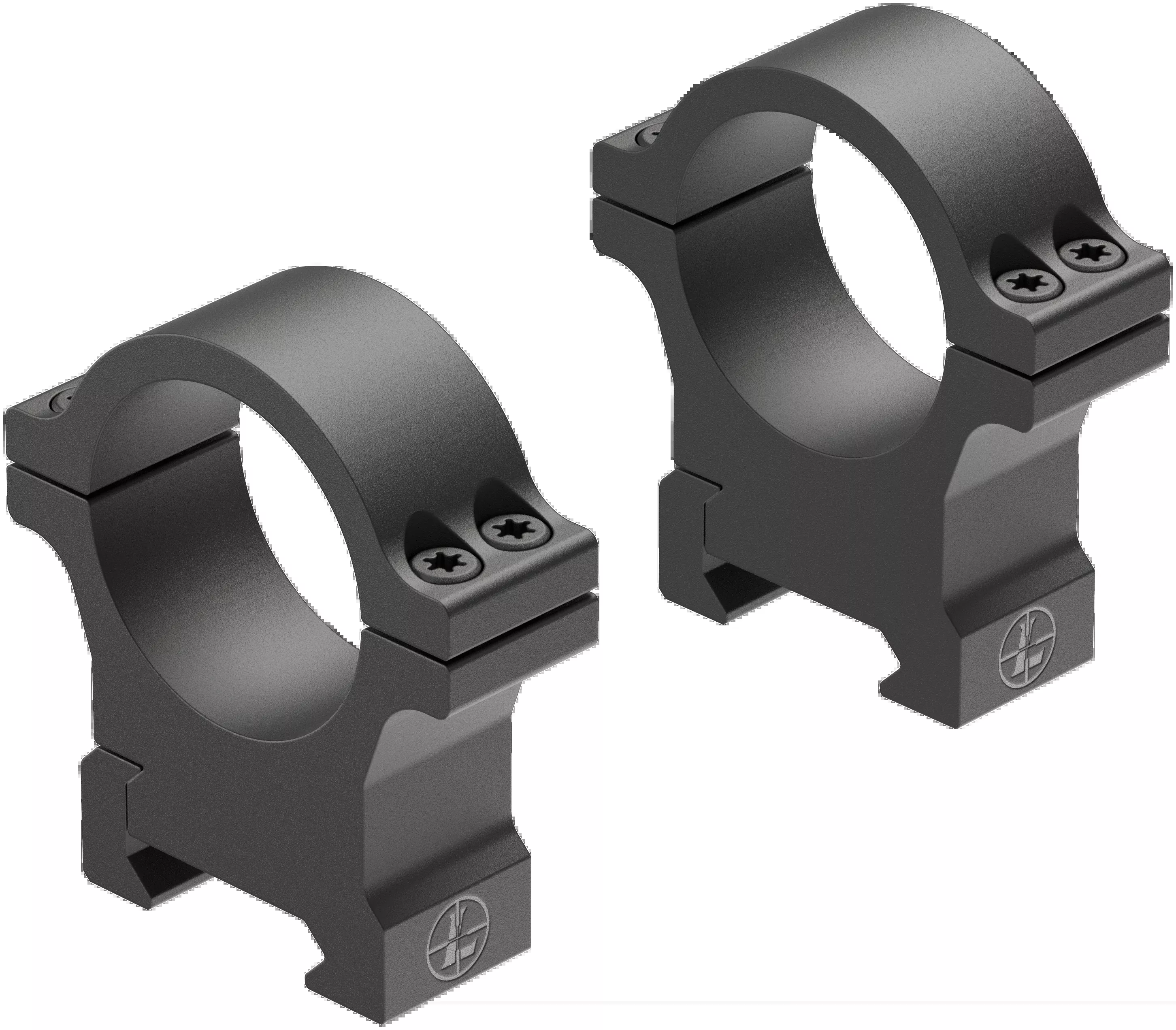 Leupold Open Range Cross-Slot 30mm High Matte Black Aluminum Scope Ring Set