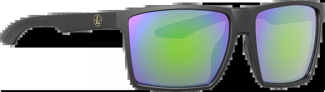 Leupold Performance Wear Desoto Polarized Emerald Mirror Lens Matte Black Frame Sunglasses