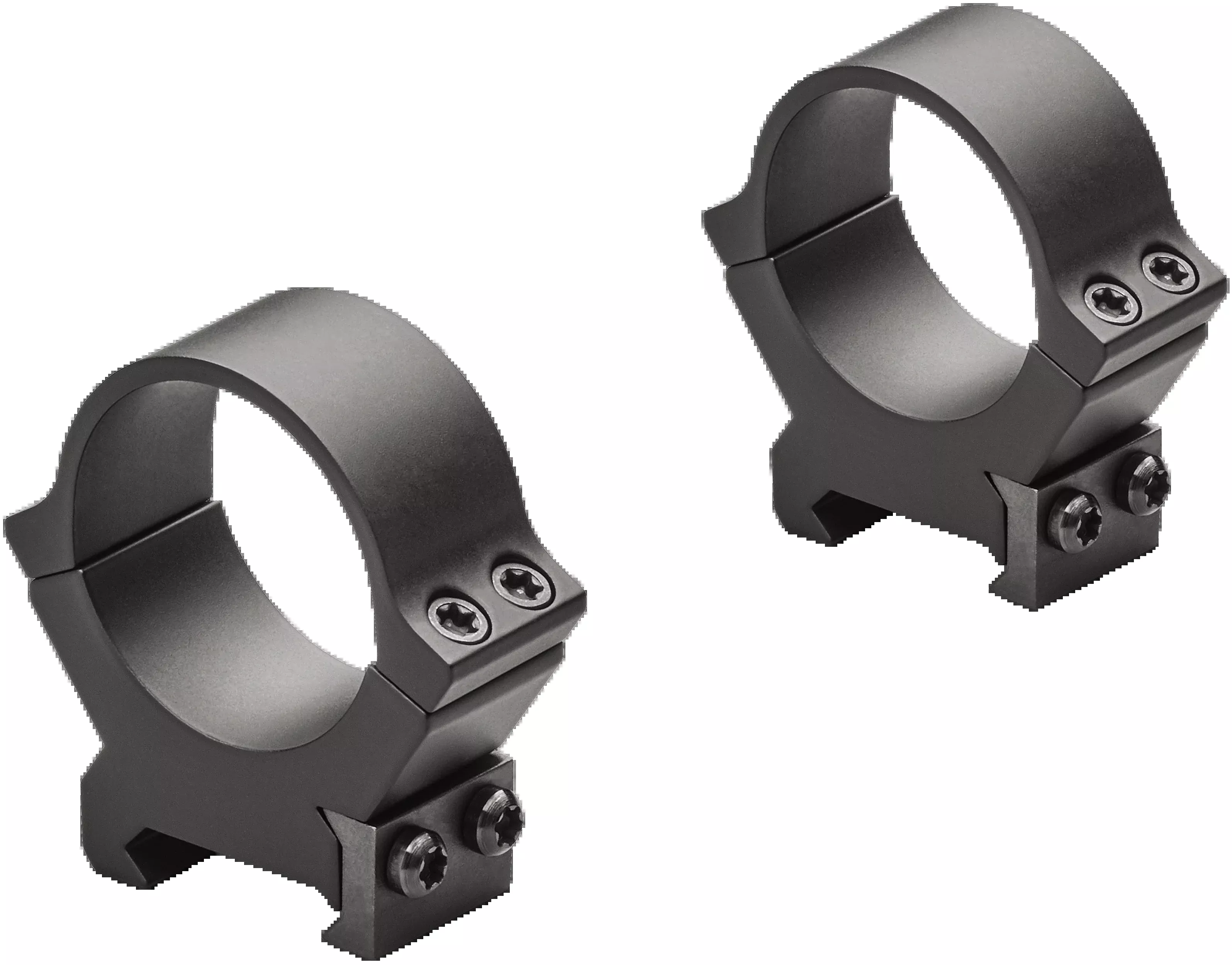 Leupold PRW2 Cross-Slot 30mm Low Matte Black Steel Scope Rings