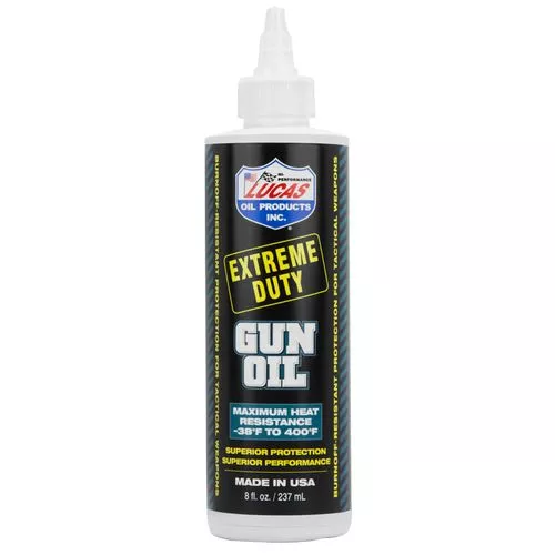 Lucas Oil 10870 Extreme Duty Gun Oil 8 oz Squeeze Bottle