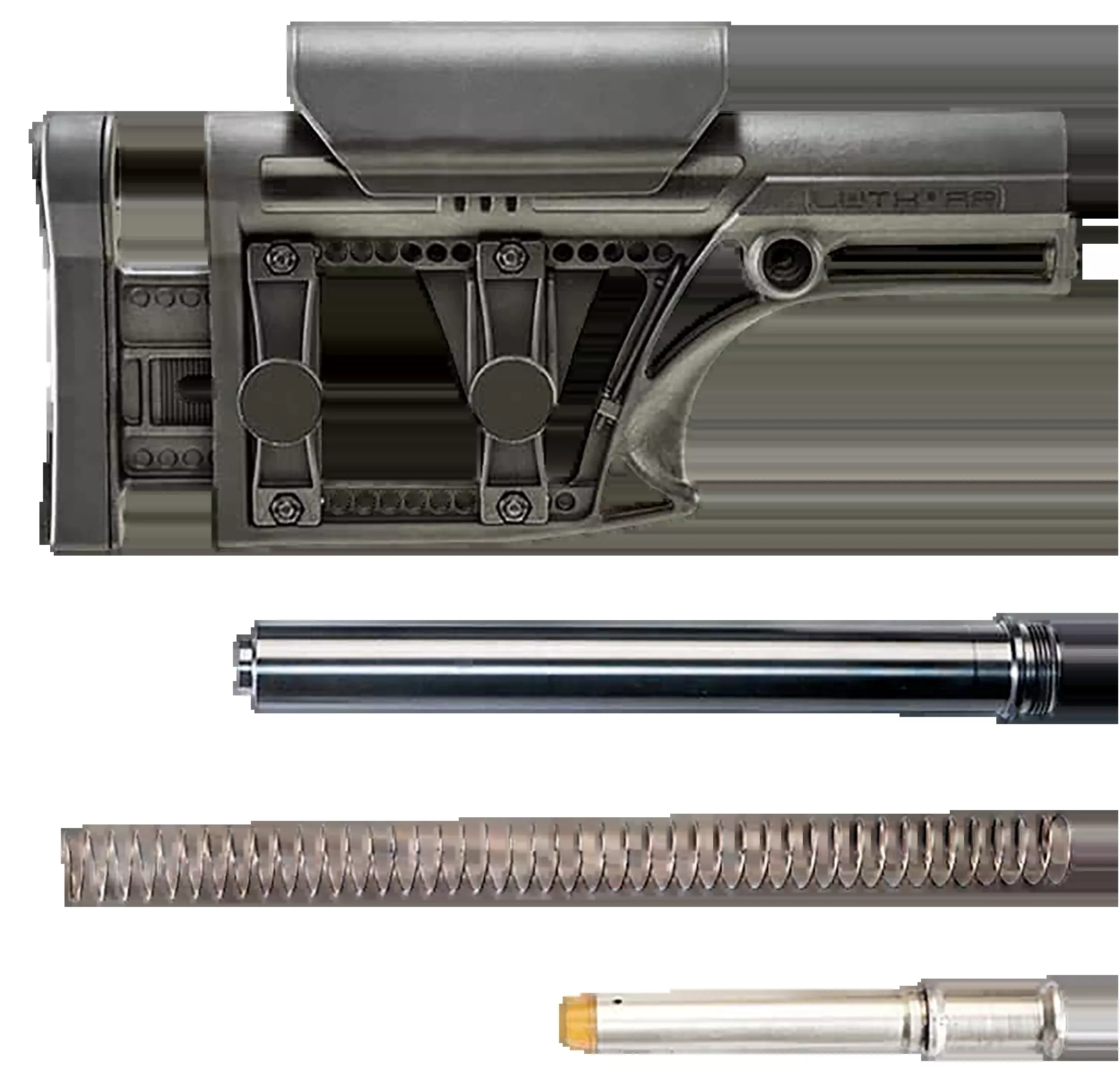 Luth-AR MBA-1K308 .308 Black Ambidextrous Adjustable Buttstock Kit