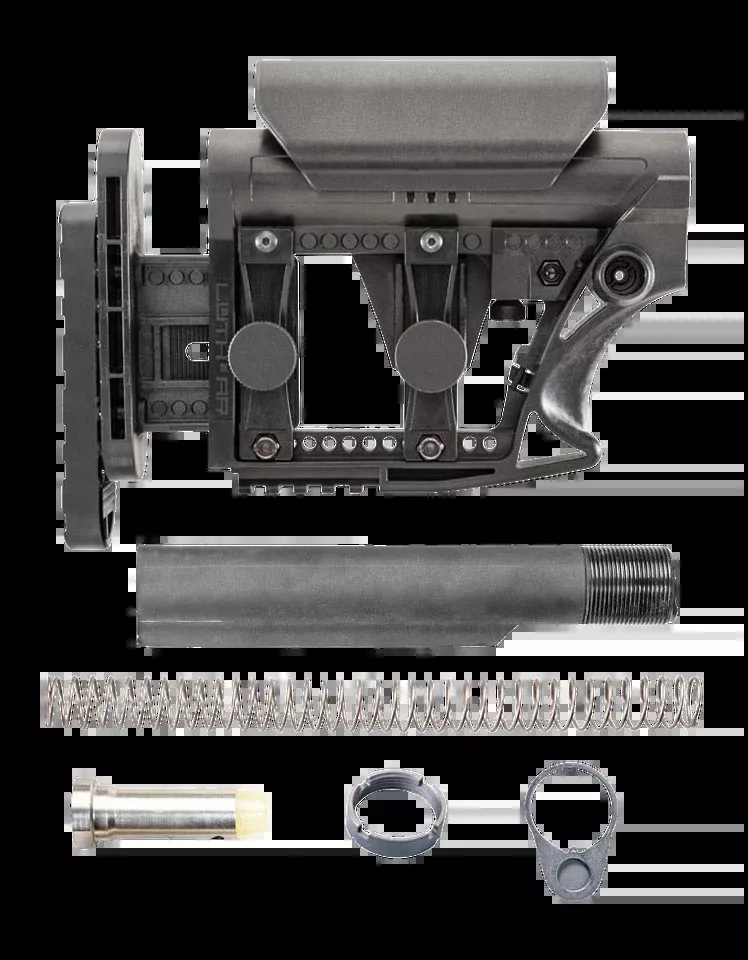 Luth-AR MBA-3 .308 Carbine Stock Kit with Mil-Spec Buffer Tube - Black