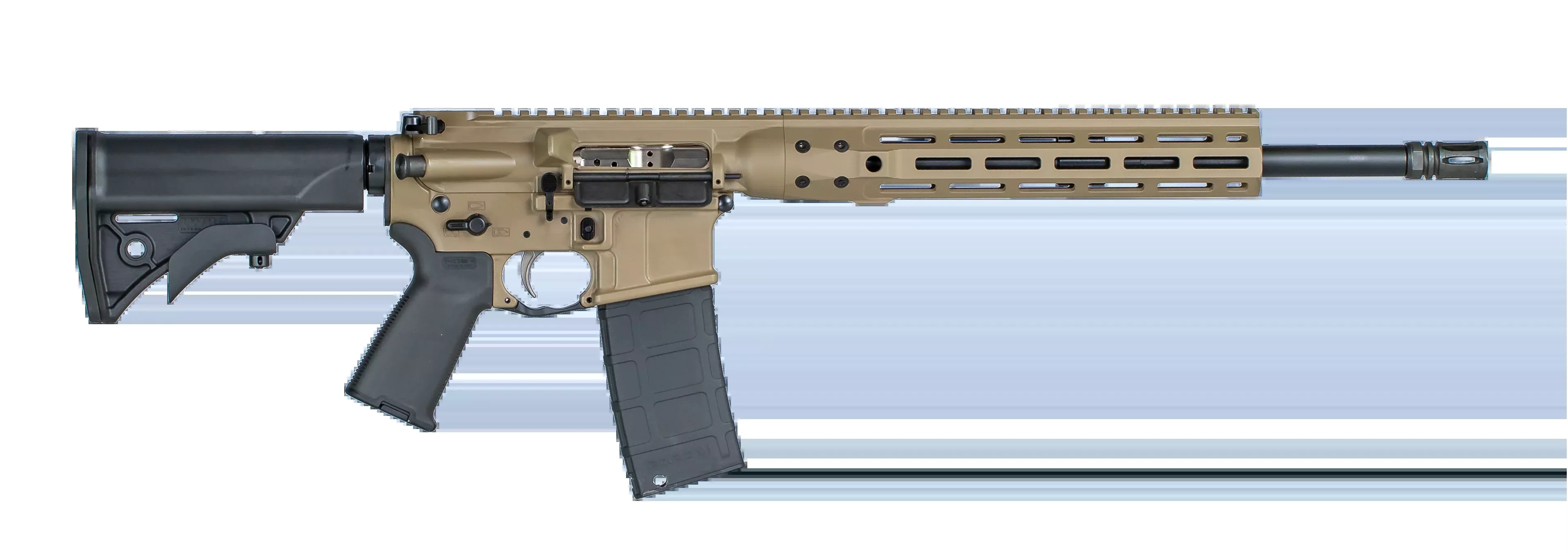 LWRC Individual Carbine DI 300 Blackout 16.10" 30+1 Semi-Auto Rifle - FDE