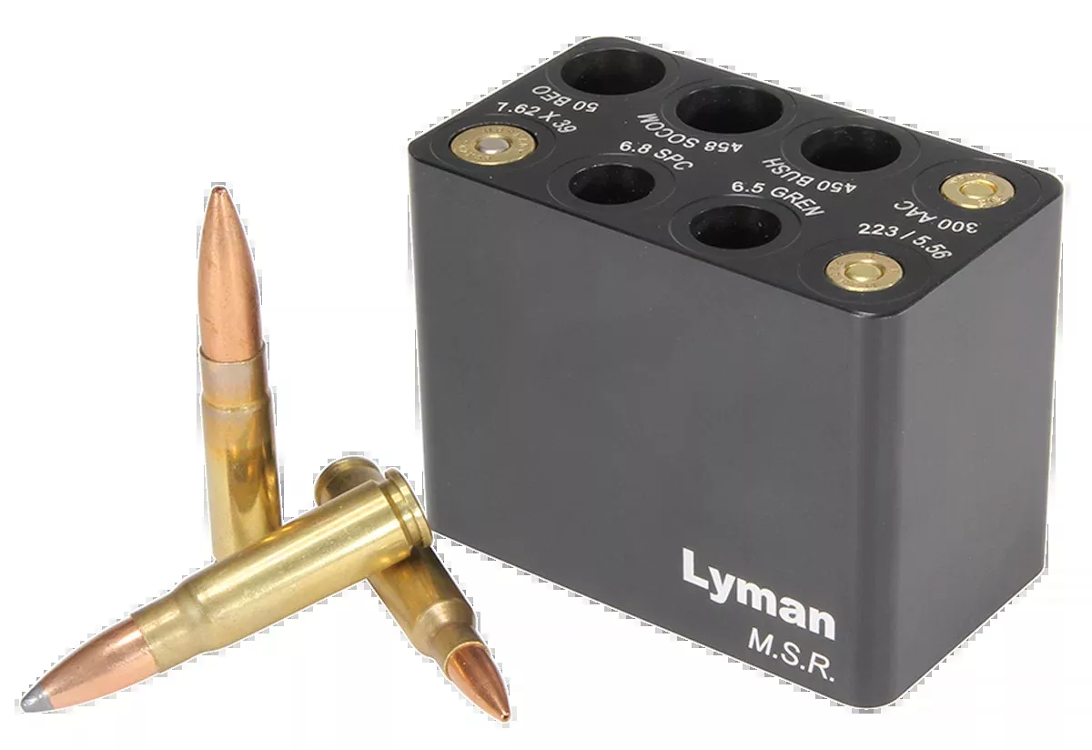 Lyman MSR Ammo Checker Block Multi-Caliber Aluminum Black