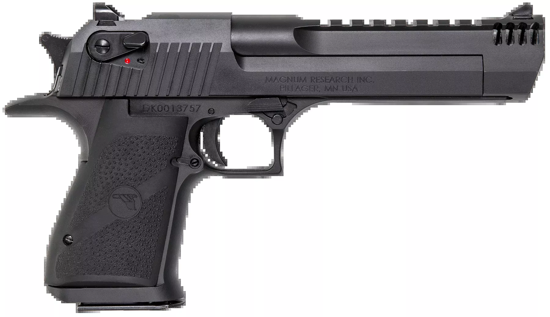 Magnum Research Desert Eagle Mark XIX 357 Mag 6" 9+1 Semi-Auto Pistol - Muzzle Brake - Matte Black Carbon Steel
