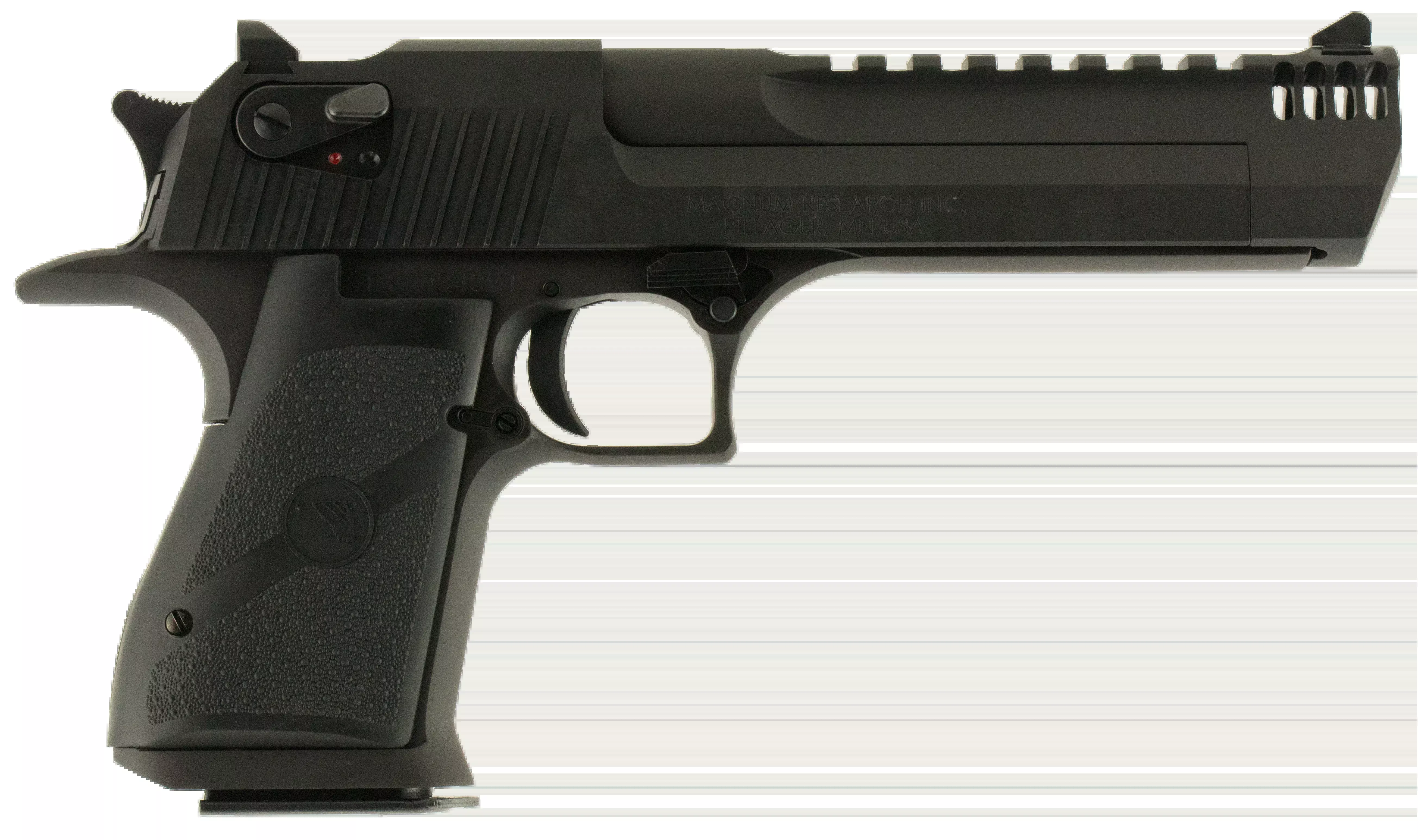 Magnum Research Desert Eagle Mark XIX 44 Rem Mag 6" 8+1 Semi-Auto Pistol - Muzzle Brake - Matte Black Carbon Steel
