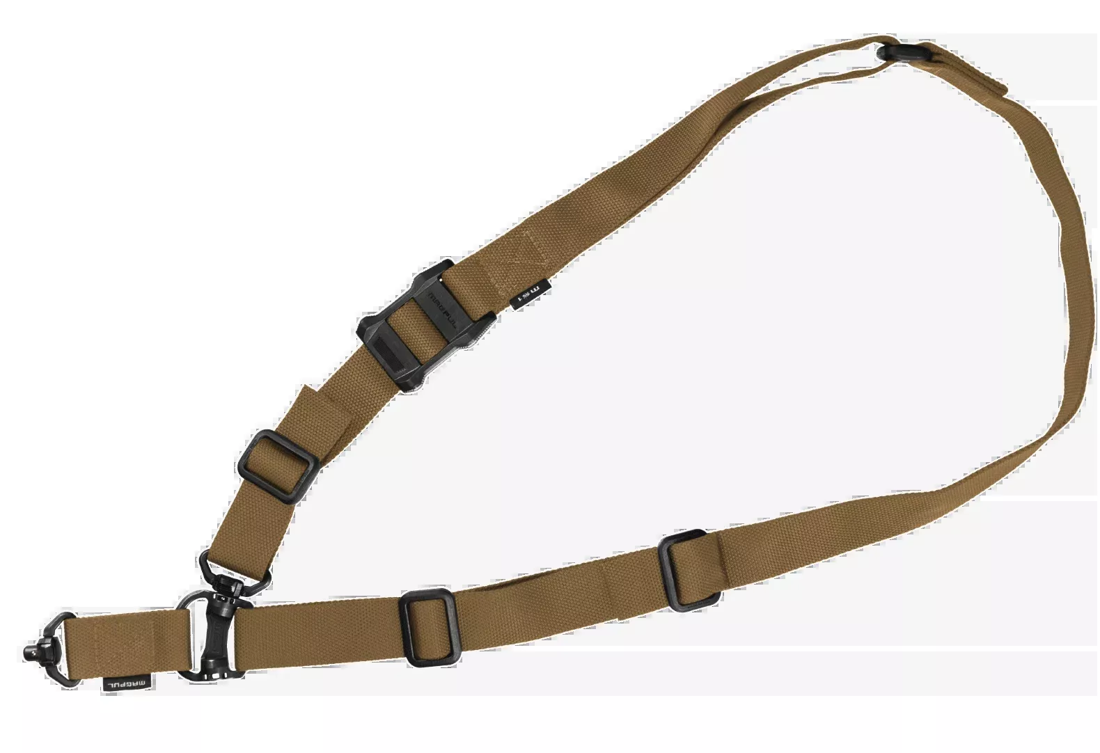 Magpul Industries MS4 QDM Sling Coyote Tan Nylon 48"-60" Adjustable One-Two Point AR Platform