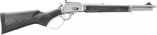 Marlin 1894 Trapper Full Size Rifle 44 Special/44 Rem Mag 8+1/9+1 16.10" Satin Threaded Barrel, Satin Stainless Steel Receiver, Fixed Black Laminate Stock
