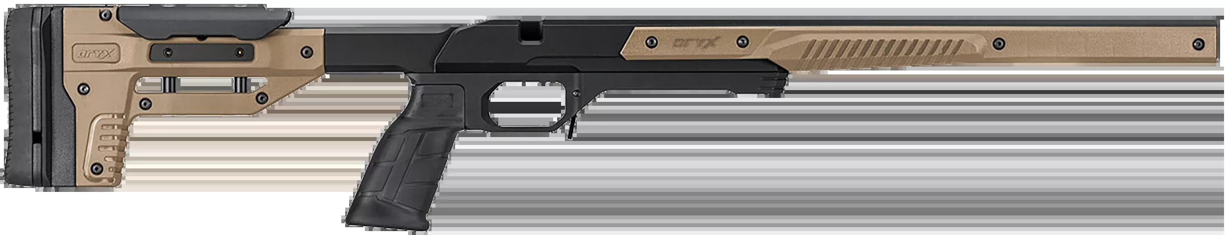 MDT Sporting Goods Oryx Sportsman Chassis FDE - Ruger American Short Action RH 32.25"