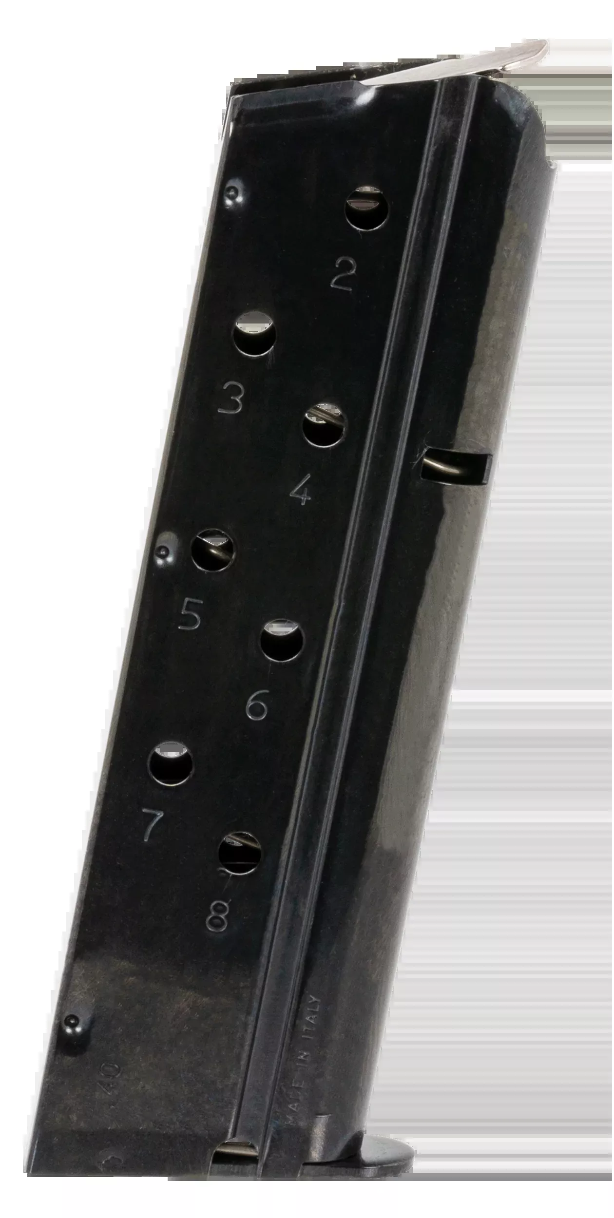 Mec-Gar 1911 Government 40 S&W 8rd Blued Carbon Steel Magazine