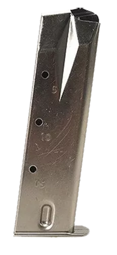 Mec-Gar MGRP8515N Ruger 15rd 9mm Luger, FitsRuger P95/P85/P89/P93/P94, Nickel Carbon Steel