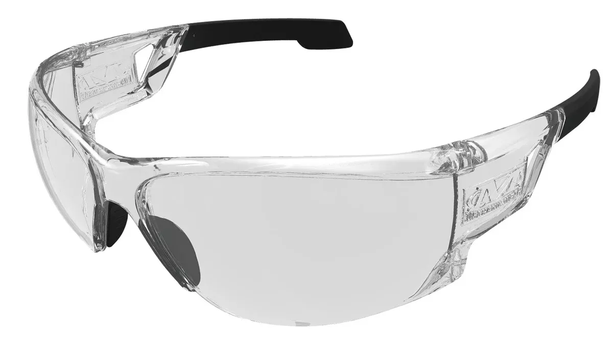 Mechanix Wear VNS10AABU Type-NOSFA Clear Lens Anti-Scratch Black Frame