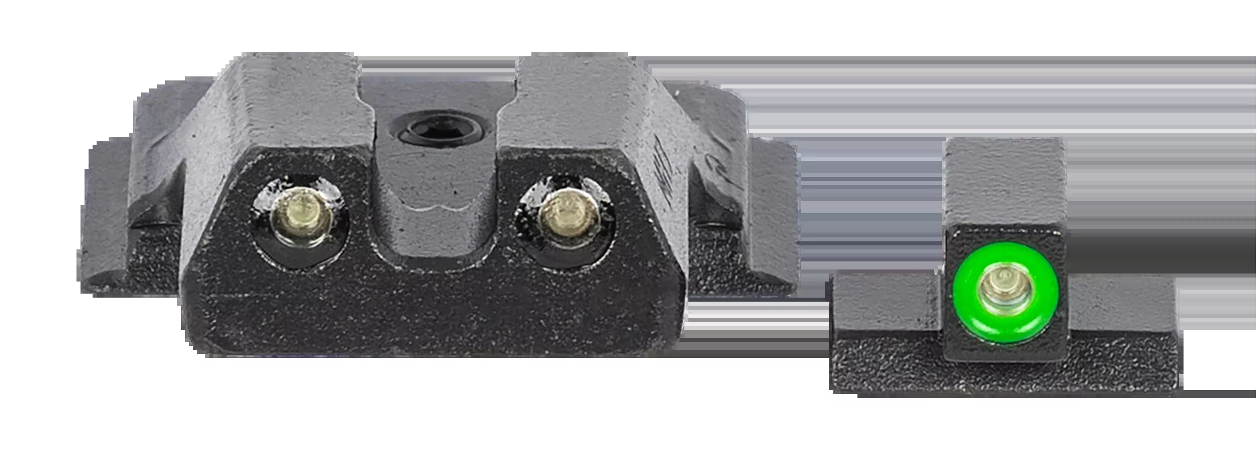 Meprolight Hyper-Bright Green Tritium Fixed Pistol Sight Set - Smith & Wesson M&P Shield