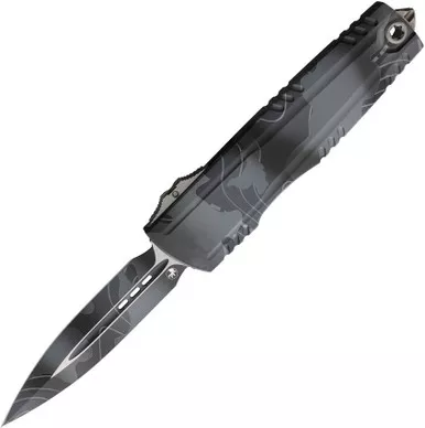 Microtech 1270-1TPUCS Luminary OTF | Titanium Body Double-Action Automatic Knife with Stonewashed Blade