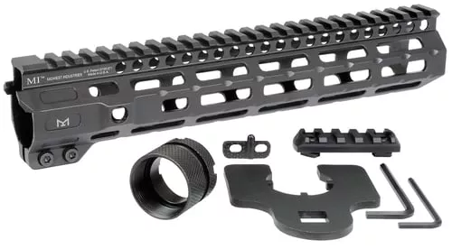 Midwest Industries MICRM105 CombatBlack Hardcoat Anodized 6061-T6 Aluminum 10.50" Picatinny/M-LOK