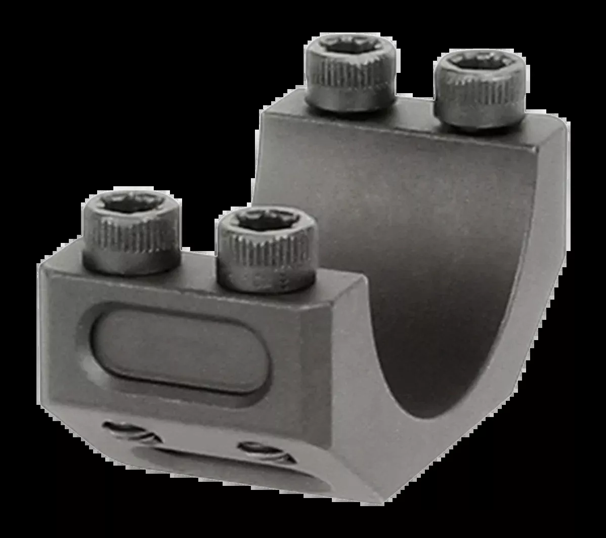 Midwest Industries MK2 34mm Threaded Cap - Black Hardcoat Anodized 6061 Aluminum