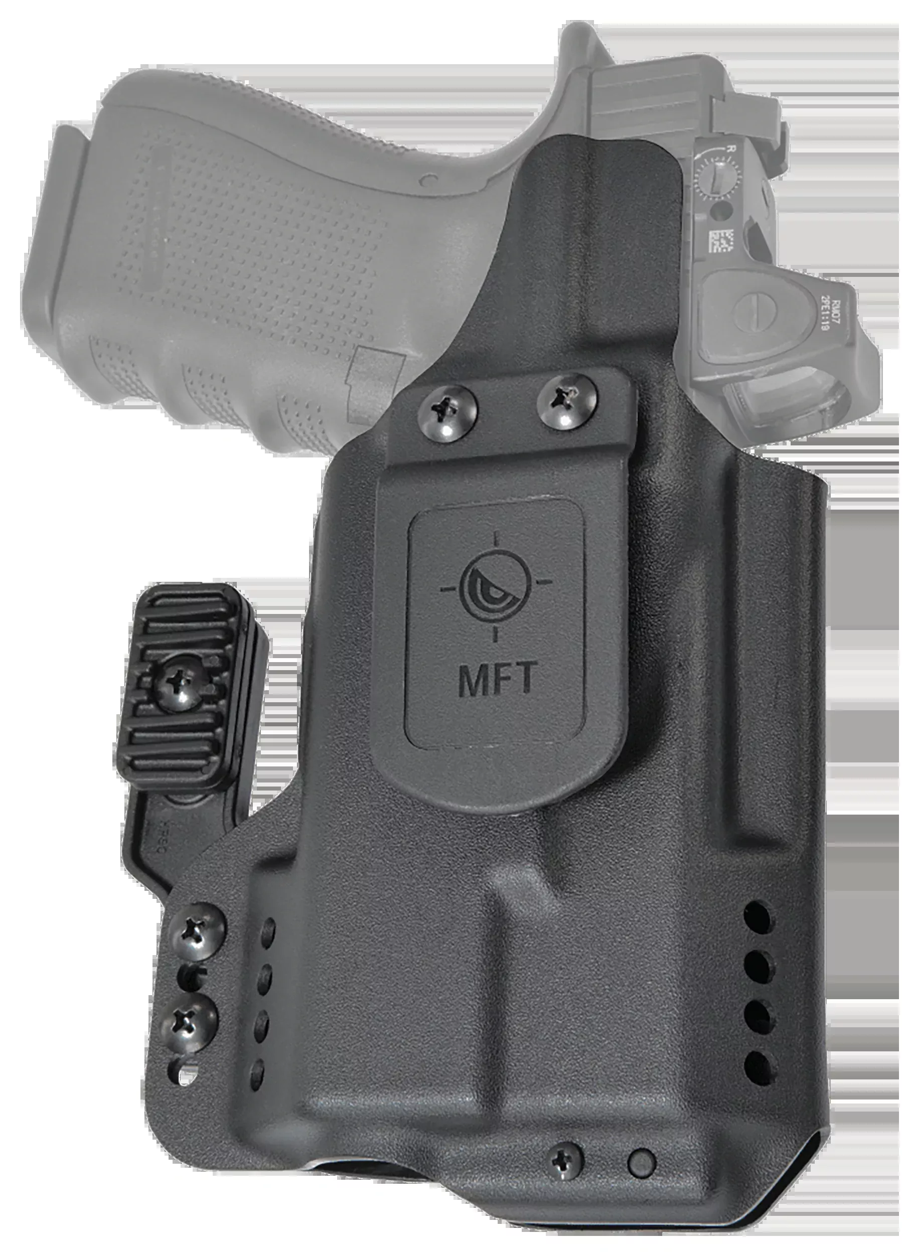 Mission First Tactical Pro Series IWB/OWB Holster for Glock 43X, Ambidextrous, Light-Compatible H5GL3WL7
