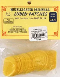 Modern Muzzleloader M-Loader Original Wonder Patch .50-.59 Cal .015 Cotton Pre-Lubed 100-Pk