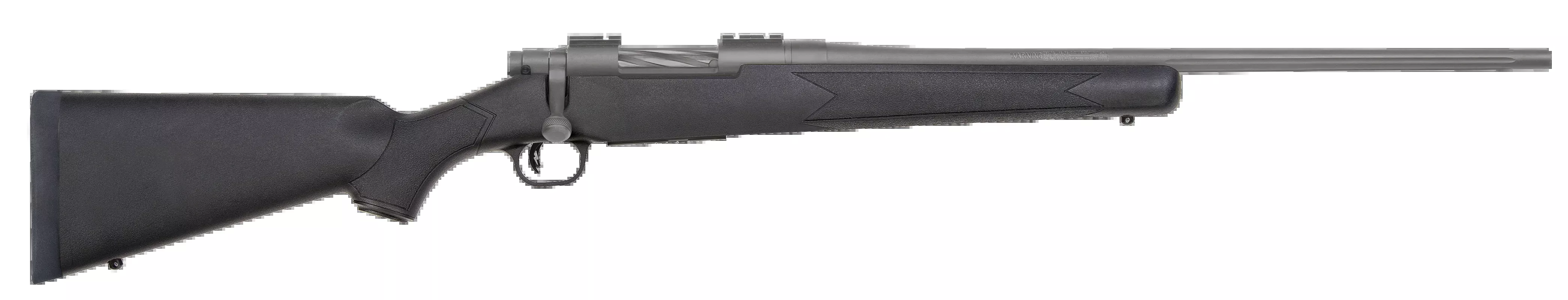 Mossberg Patriot 25-06 Rem 22" 5+1 Bolt-Action Rifle - Fluted Stainless Cerakote Barrel, Black Synthetic Stock