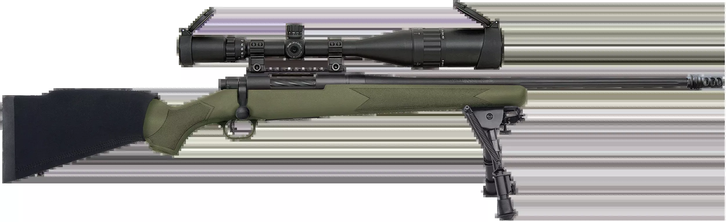 Mossberg Patriot Night Train 308 Win 22" 5+1 Bolt-Action Rifle - Fluted/Threaded Barrel - 6-24x50mm Scope