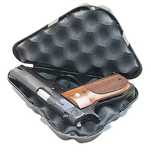 MTM Case-Gard 802C40 Single Handgun Casemade of Nylon w/ Black Finish & Foam Padding 9.50" x 5.90" x 2.10" Exterior Dimensions