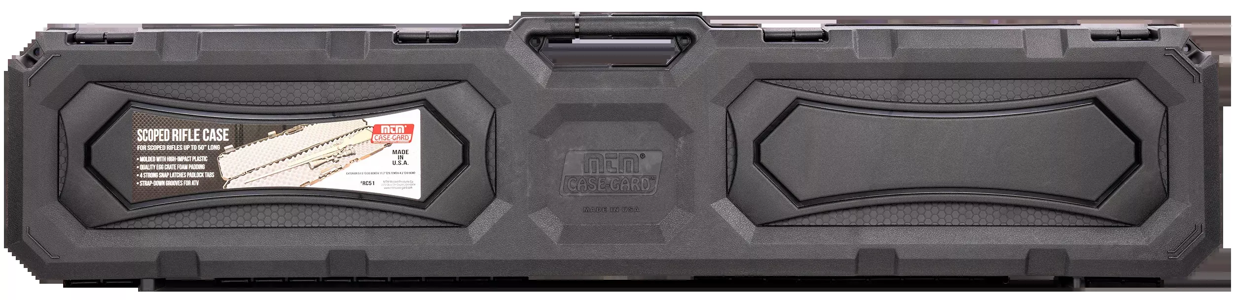 MTM Case-Gard RC51 Single Scoped Rifle Case 51" Black