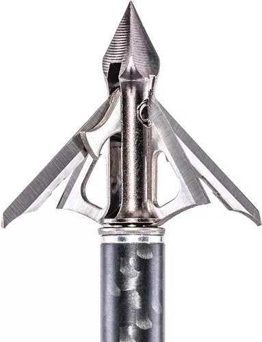Muzzy Trocar HBX 100gr 4-Blade Hybrid 1-5/8" Cut Crossbow Broadhead - 3 Pack