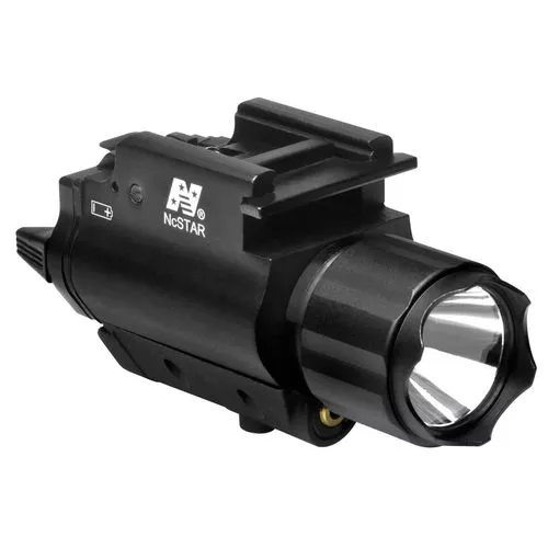 NcStar AQPFLS FlashLight & Red Laser Black Anodized 200 Lumens White Cree LED