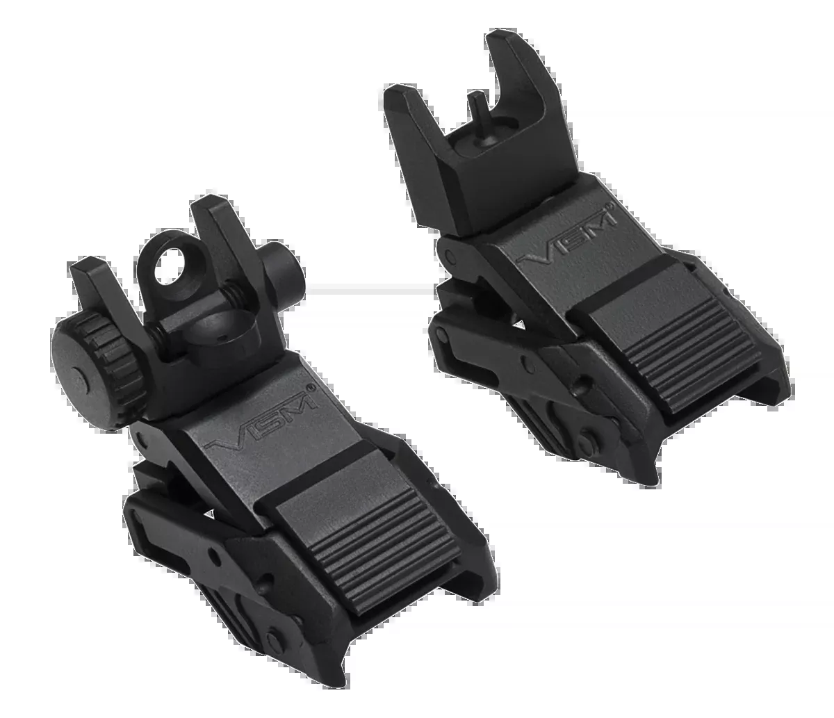 NcStar VMARFLC Pro Series Flip Up Front and Rear AR-15 Sights - Black