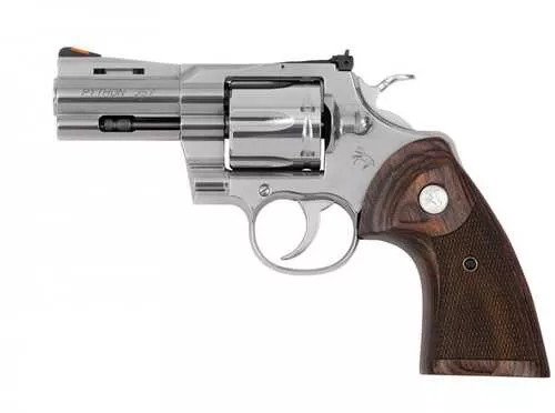New Colt Python Revolver 357 Magnum 3" Barrel Stainless Steel With Walnut Grips 6 Rd