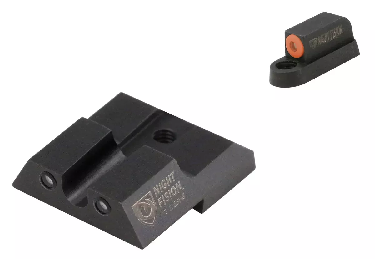 Night Fision CZU076007OGZG Tritium Night Sights For CZ-USAGreen Tritium Orange Outline Front Sight-Green Tritium Black Outline Rear Sight CZ P-07/P-09