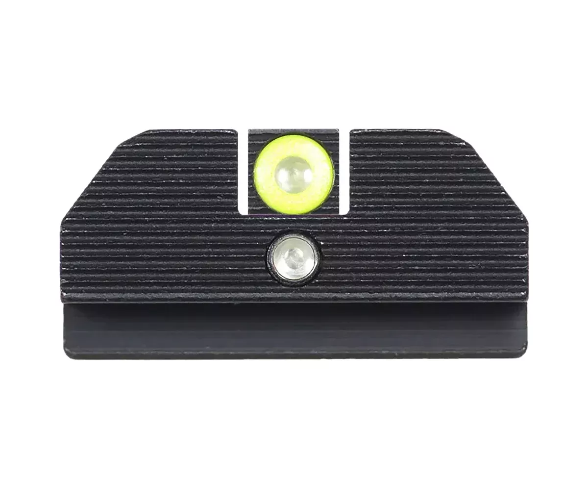 Night Fision GLK001015YGZ Student Of The Gun Accur8 For GlockGreen Tritium Yellow Outline Front Sight-Green Tritium Black Outline Rear Sight Glock 17/17L/19