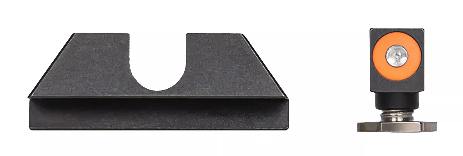 Night Fision GLK003014OGZ Tritium Night Sights For GlockGreen Tritium Orange Outline Front Sight- Black/Blank Rear Sight Glock 42/43/43X