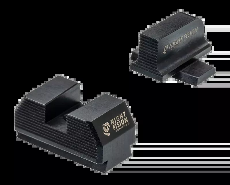 Night Fision Optics Ready Stealth Sight Set for Sig Sauer P365 - .240"/.238" Square Notch - Black