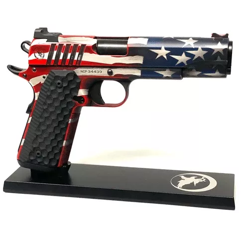 NIGHTHAWK CUSTOM TROOPER 45 ACP GOVT. CAPT. AMERICA FINISH