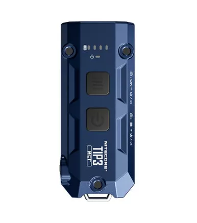 Nitecore TIP3 Multiple Color Temperatures 720 Lumen USB-C Rechargeable Metallic Keychain Light Black - TIP3 BLACK