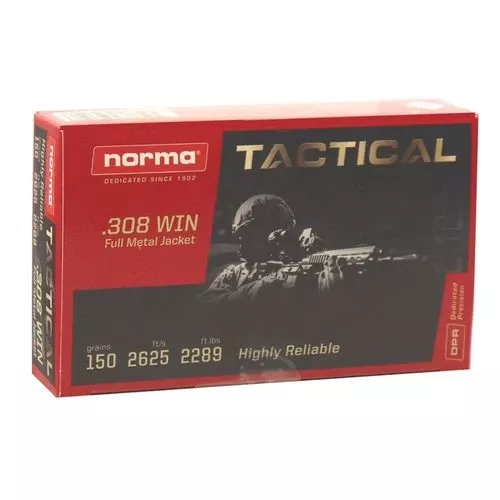 Norma Tactical 308 Win - FMJ - 150gr - 20rd