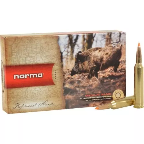 Norma TipStrike Ammunition 7mm Remington Magnum 160 Grain Polymer Tip Flat Base Box of 20