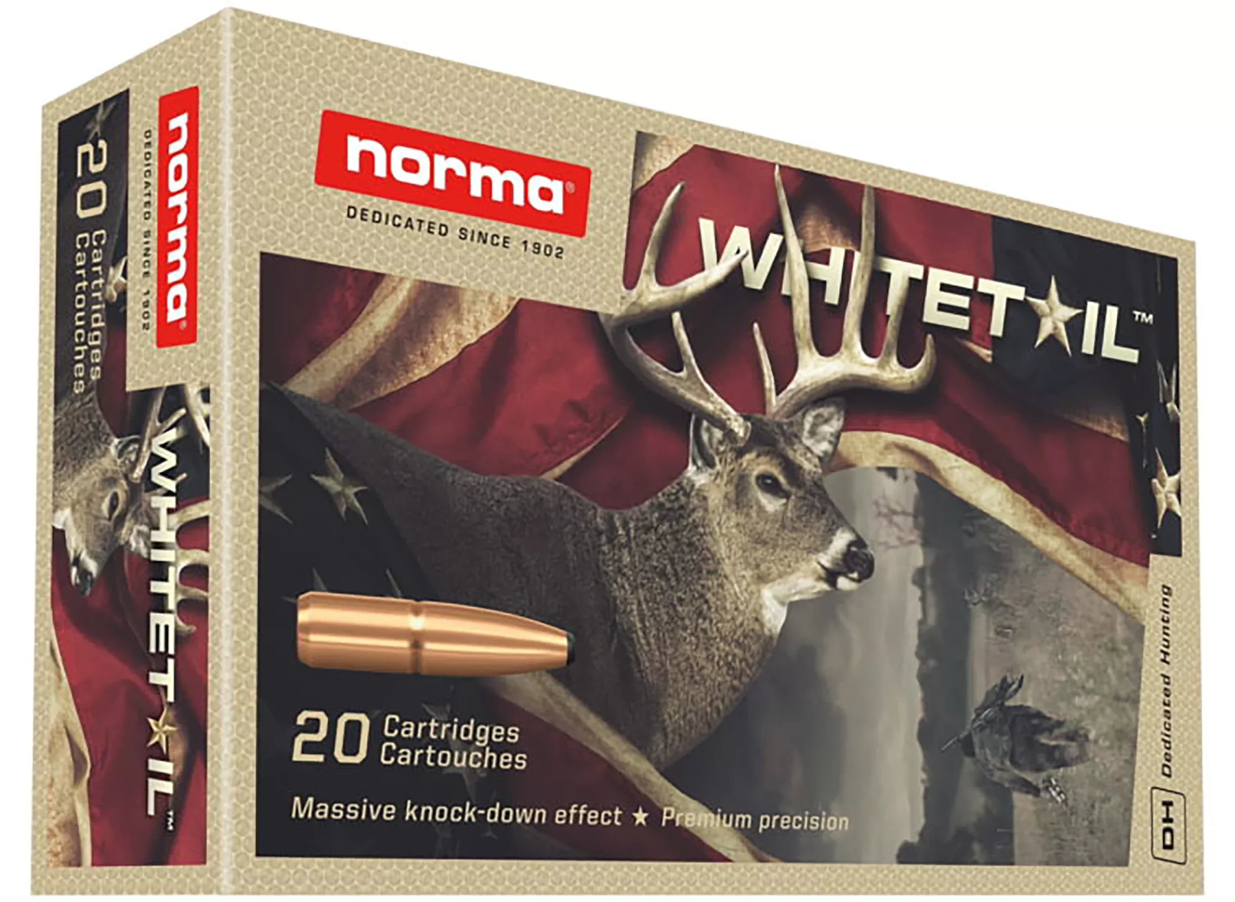 Norma Whitetail 270 Win 130gr Pointed Soft Point - Box or Case