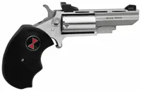 North American Arms Black Widow 22 WMR 2" 5-Shot SAO Mini-Revolver - Stainless, Black Rubber Grip